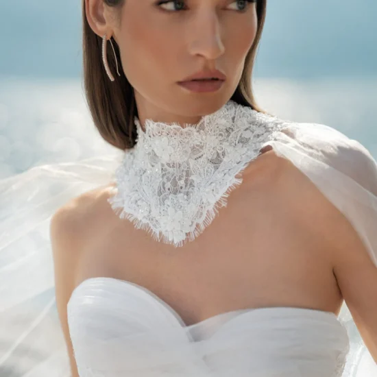 Ricca Sposa Breathtaking Infinity 2027 couture wedding dress with satin and lace details